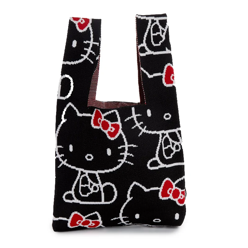 - Organic cotton dog bibsHello Kitty Knit Shopper Bag (Black)