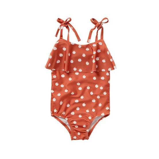  -Splash-proof food bowl AND Anti-choking slow food bowlSproet and Sprout Tuscany Red Tomato Print Strap Swimsuit