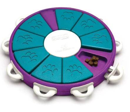 Pet ProductsDog Twister Interactive Treat Puzzle Dog Toy, Purple