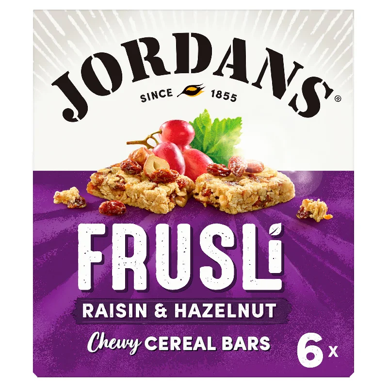 - Rabbit grass rack to prevent waste food boxJordans Frusli Raisins & Hazelnuts Chewy Cereal Bars 6x30g