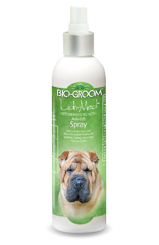 - Pet water dispenser UV sterilization versionBio-Groom Lido-Med Spray™ Veterinary Strength Anti-Itch Spray (8-oz)