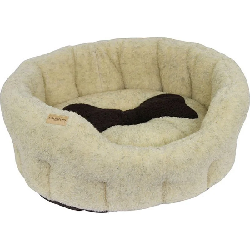  . **Dog toy sound ball**Earthbound Classic Bone Bed Beige Small