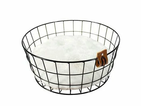 - Hamster silent running wheel to prevent chewingCAVIAR ROUND METAL BASKET 35x35x15cm black