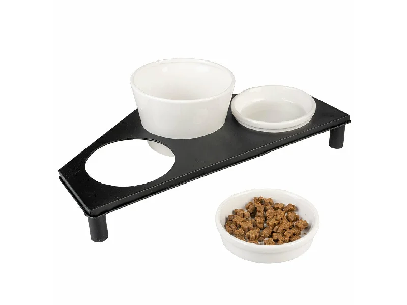 - Dog anti-slip matDinner set Stone UP buffet triangle 200ml - 41x14,5cm white/black