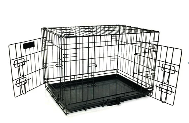 - Smart cat litter box with automatic cleaningMcLovin's Double Door Pet Crate Black 36"