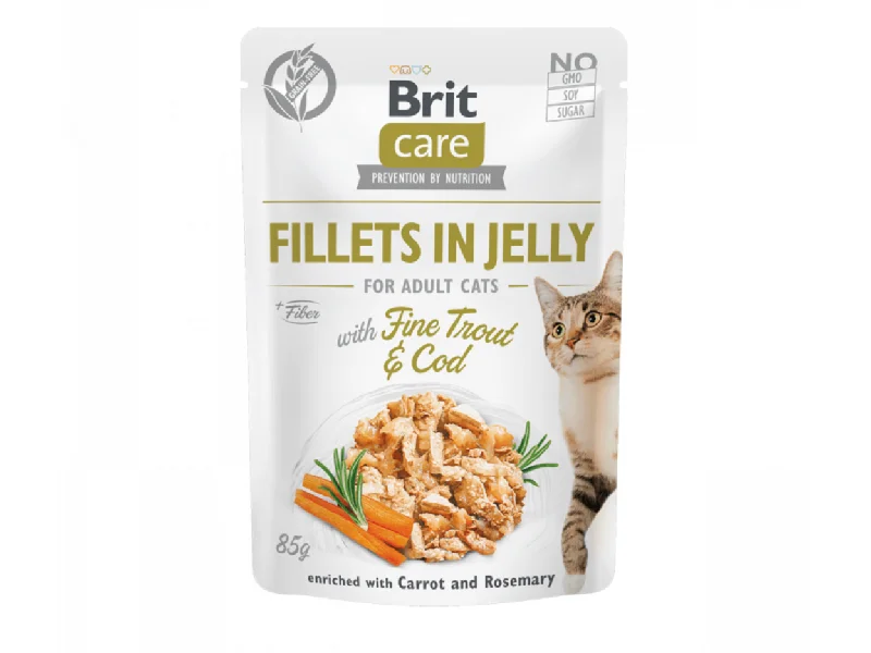 - ​​Christmas pet Christmas clothingBrit Care Cat Fillets in Jelly with Fine Trout & Cod 85 g