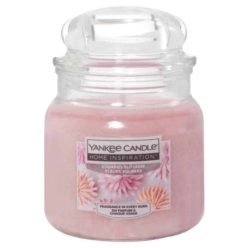 - Air box TSA certified check-inYankee Home Inspiration Medium Jar Candle - Sugared Blossom