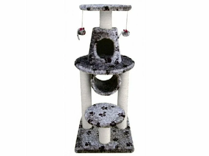 - Dog anti-slip matBONALTI Cat Play Tower Grey with Paw Print