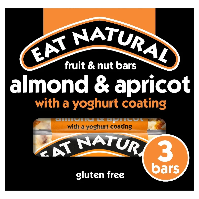 - Foldable and portable cat bagEat Natural Fruit & Nut Bars Almond & Apricot with Yoghurt Coating 3x50g