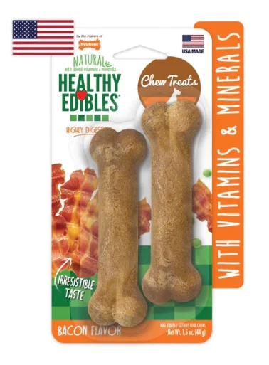 - Natural latex pet mattressNYLABONE NATURAL HEALTHY EDIBLES BACON CHEW TREATS