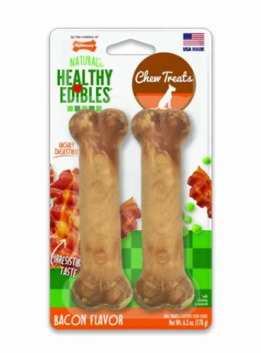 - Organic cotton dog bibsNylabone All Natural Edible Bacon Treats 2pack Large