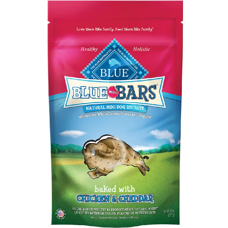 - Pet tear stain cleaning wipesBlue Buffalo Blue Mini Bars - Chicken & Cheddar Biscuits (8-oz)