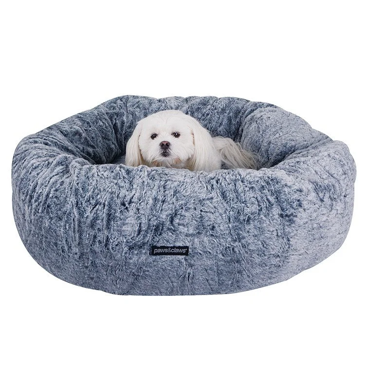 - Car dog seat beltChinchilla Plush Round Pet Bed, Grey, XLarge