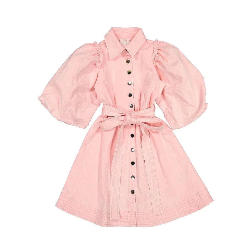 - Chinchilla cooling ice nest ceramic plateSteph Pink Denim Button Dress