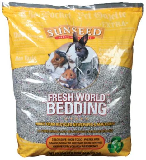 - Parrot climbing and standing wooden frameSunseed Fresh World Bedding Grey 2130 cu in - Grey