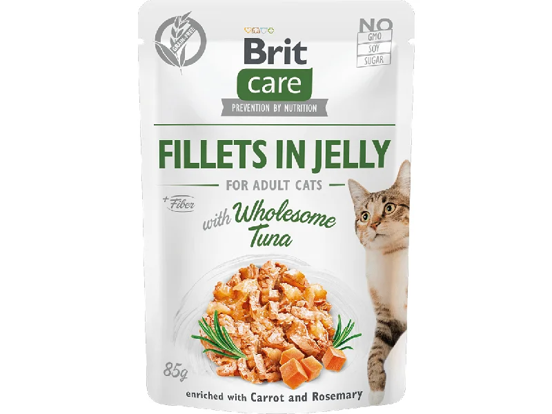 - Cat hair ball removal and hair removal creamBrit Care Cat Fillets in Jelly with Wholesome Tuna 85 g