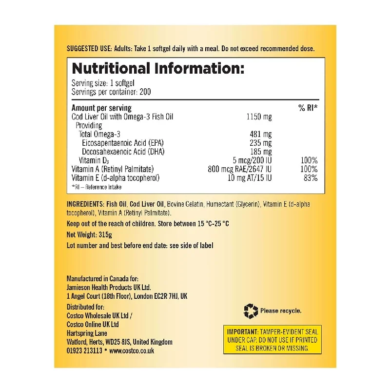 - Dog heart rate monitoring collarKirkland Signature Cod Liver Oil + Omega 3 1150mg, 2 x 200 Count