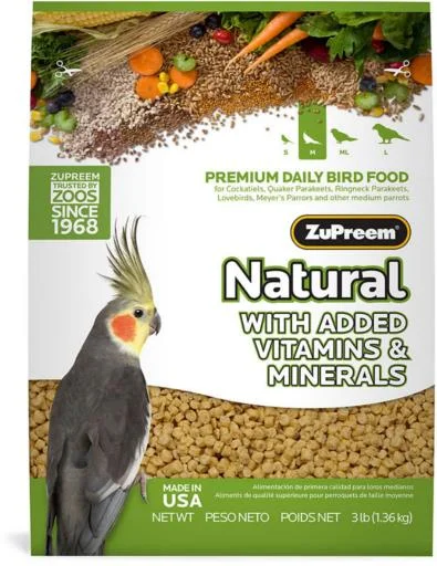 - Pet diabetes prescription foodZuPreem Medium Cockatiel 20 lb