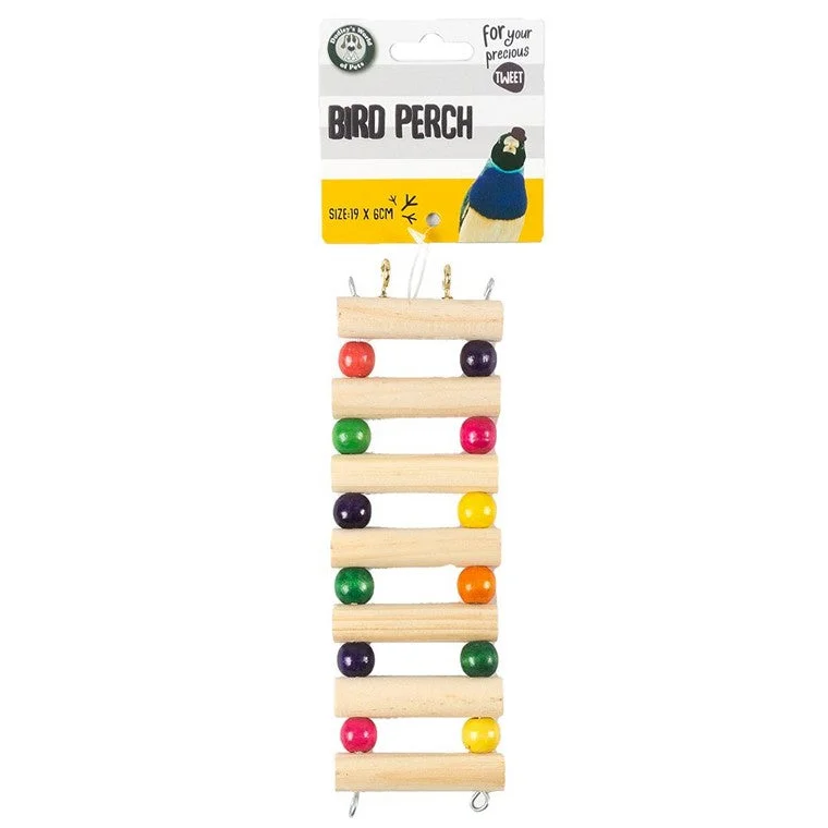 - Organic cotton dog bibsBird Toy, Ladder Perch