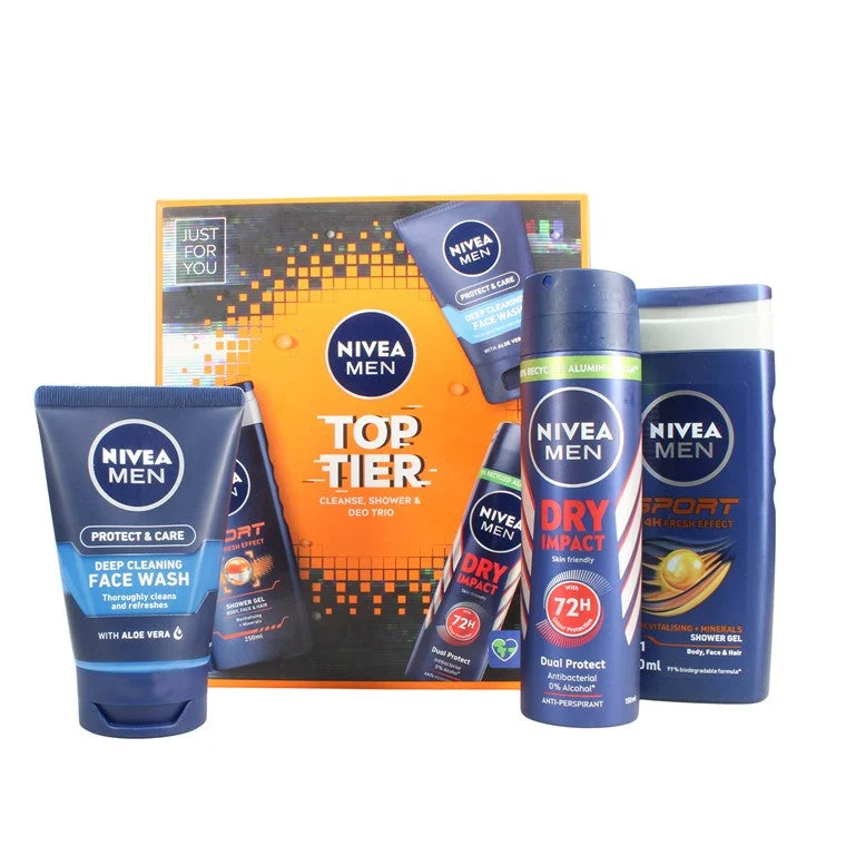 - Cat hair ball removal and hair removal creamNivea Men, Top Tier Set, 3pc