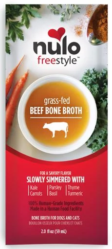 - Air box TSA certified check-inNulo Freestyle Bone Broth for Dogs AND Cats - 2 oz