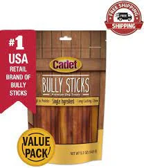 - Cat stress soothing sprayCADET DOG BULLSTICKS SMALL 12 COUNT