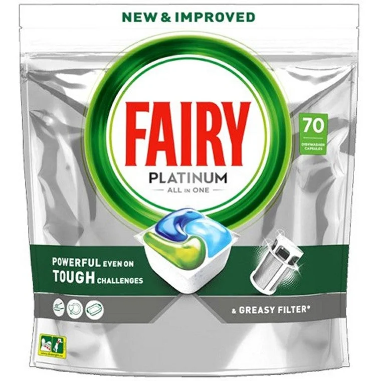 ---Fairy Caps Platinum, All in One, 70pk