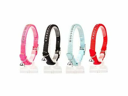 - Summer pet ice matCAT COLLAR DIAMONDS NYLON 20-30cm / 10mm mixed colors