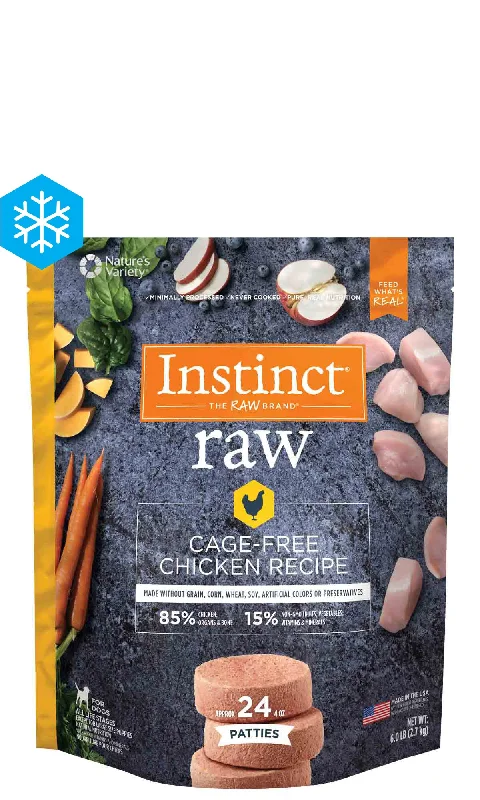 - Chinchilla cooling ice nest ceramic plateInstinct Raw Frozen Patties Cage-Free Chicken Recipe