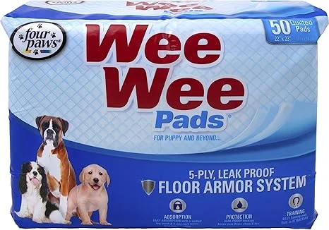 - Natural latex pet mattressFOUR PAWS - CONTAINER Wee Wee Pads For Puppies 50 PK