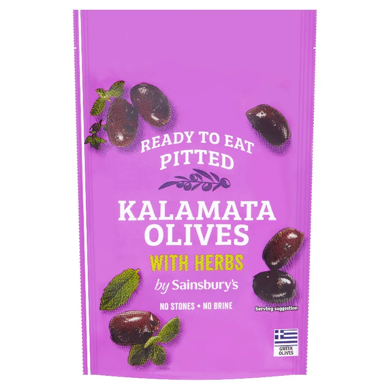 - Air box TSA certified check-inSainsbury's Pitted Kalamata Olives with Herbs 70g