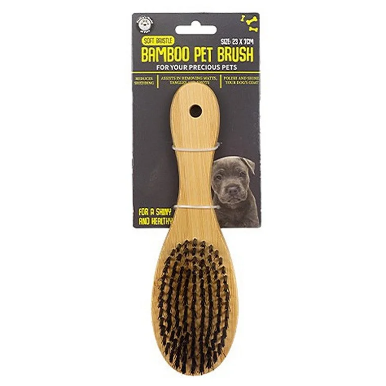  -Explosion-proof leash FOR LARGE dogsPet Bamboo Bristle Brush