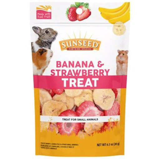 ---SunSeed Banana & Strawberry Small Animal Treat