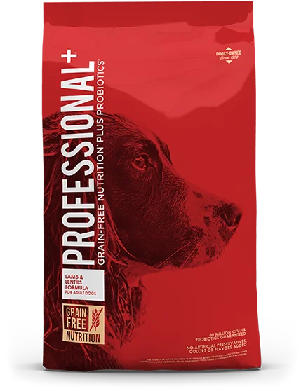 - Pet vitamin complex nutrition tabletsProfessional Plus LAMB & LENTILS FORMULA FOR ADULT DOGS