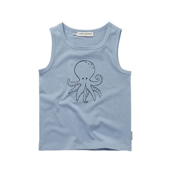 - Pet tear stain cleaning wipesSproet and Sprout Sky Blue Octopus Print Tank Top