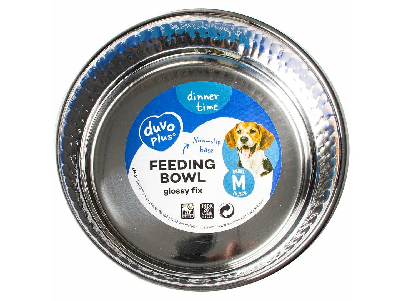 - Summer pet ice matFEEDING BOWL GLOSSY FIX M - 16,5x16,5x5,7cm black