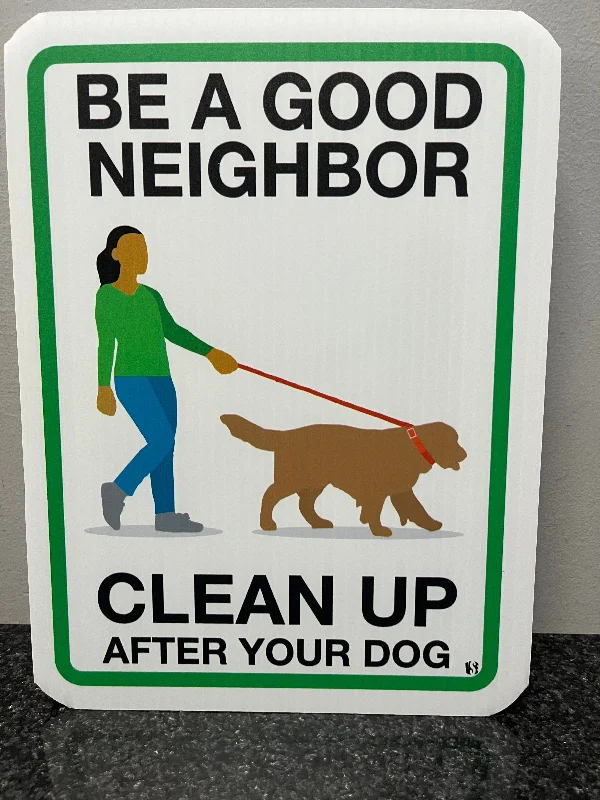 - Degradable pet feces bagCurb Your Pet Sign