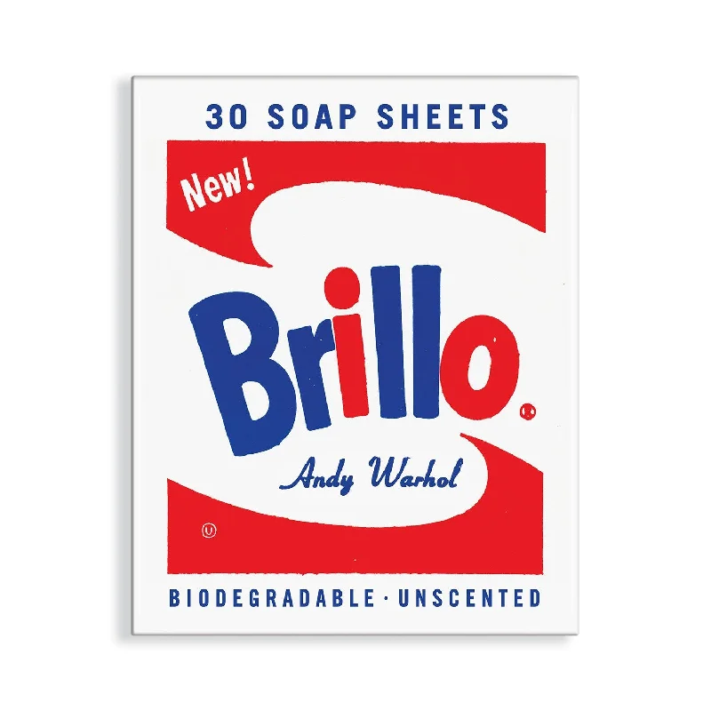 - Pet tear stain cleaning wipesAndy Warhol Brillo Soap Sheets