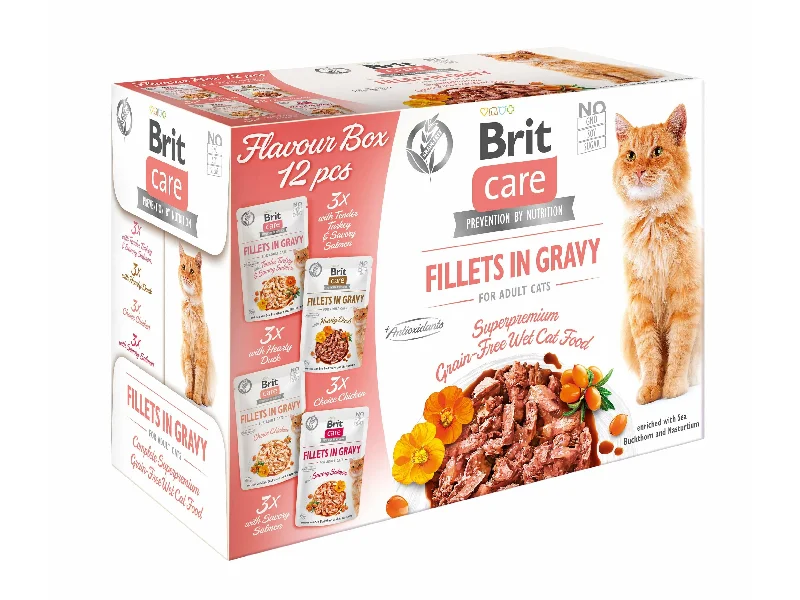 - Natural latex pet mattressBrit Care Cat Flavour box Fillet in Gravy, 4*3 pcs. (12*85 g)