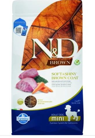 - Pet tear stain cleaning wipesFarmina Pet Foods 4.4lb Dog N&D Brown Coat: Lamb: ADULT Mini