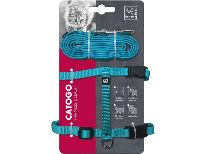 ---CATOGO Cat Harness & Leash Set -  Blue