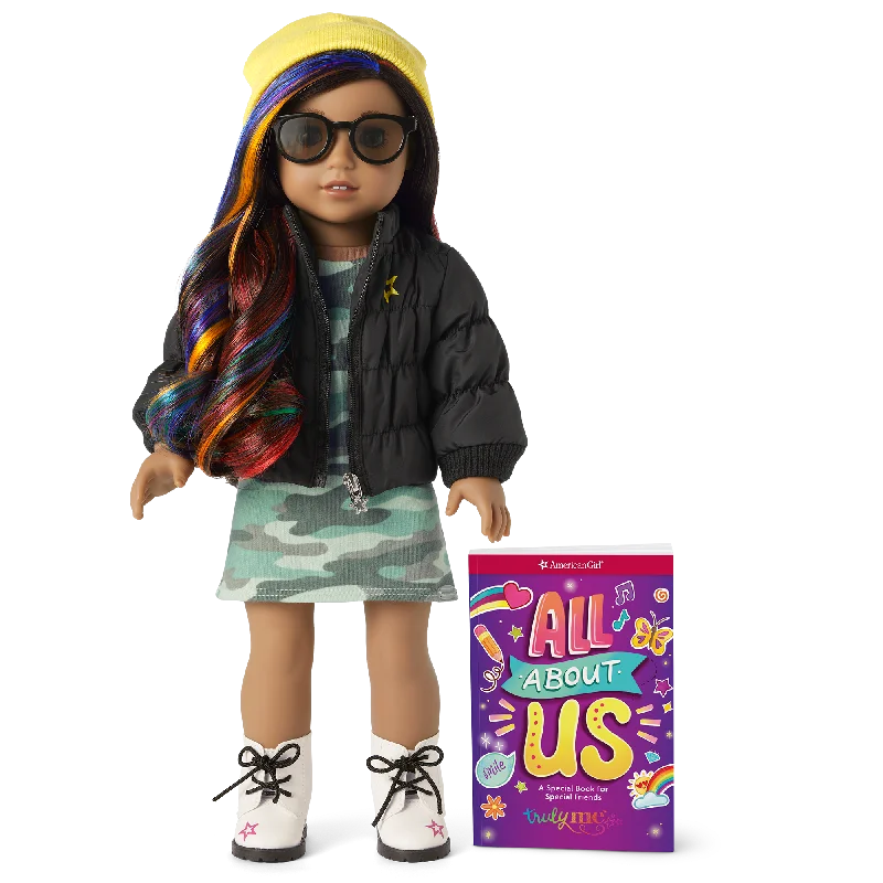 - Air box TSA certified check-inTruly Me™ 18-inch Doll #120 + Show Your Strong Side Accessories