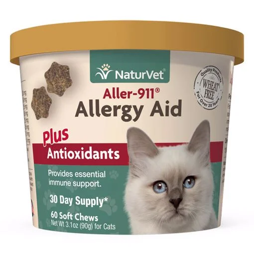 ---NATURVET ALLERGY AID PLUS ANTIOXIDANTS - SOFT CHEW CUP - CAT