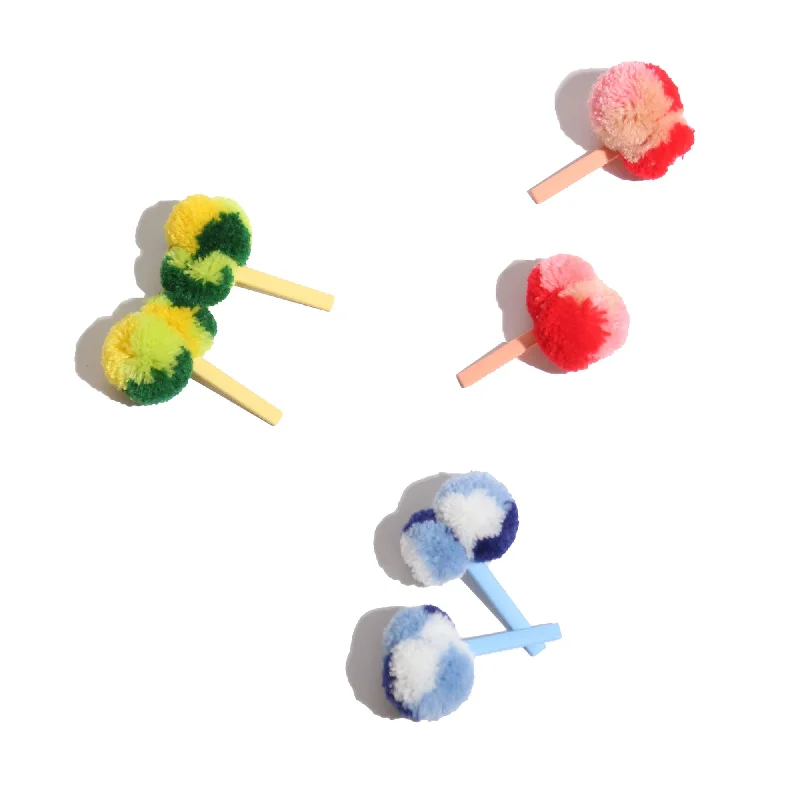 Pet ProductsTia Cibani Rainbow Tjimba Pom Pom Bobbi Pins (Set Of 6)