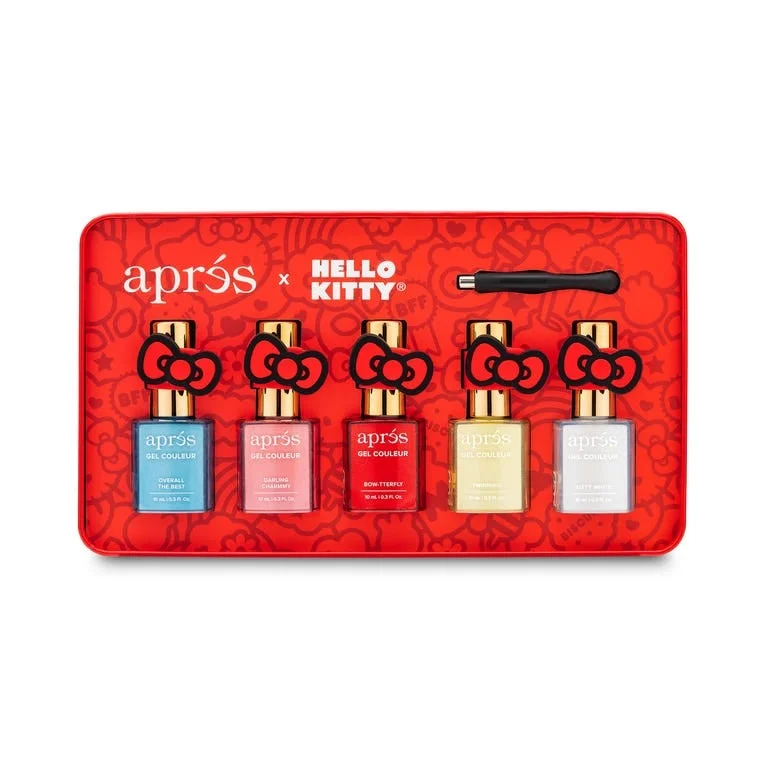 ---Hello Kitty x Aprés 5-pc Nail Gel Couleur Set