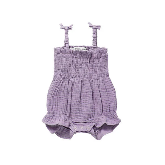 - Degradable pet feces bagSproet and Sprout Lilac Breeze Lilac Breeze Smocked Romper