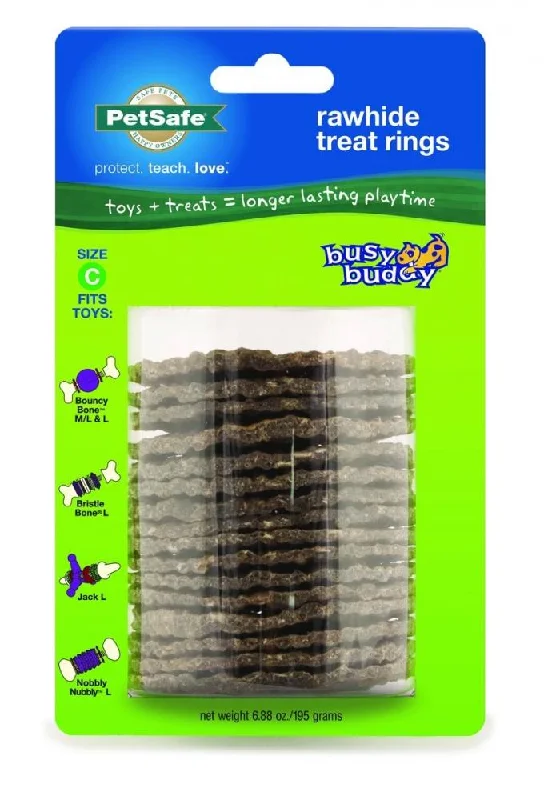 - Dog heart rate monitoring collarPetSafe Busy Buddy Natural Rawhide Ring Treats Dog Toy Refill