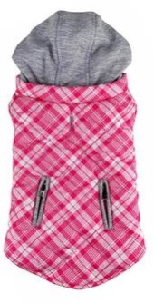 - Pet smart GPS locatorWeekender Dog Sweatshirt Hoodie - Pink & White Plaid