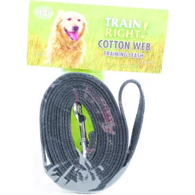 - Degradable pet feces bagTrain Right! Cotton Web Training Leash (20 ft Red)