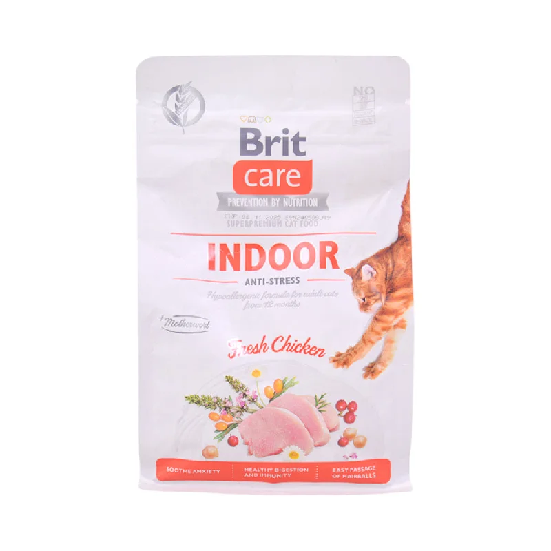    - Natural ingredient cat food  - Dog food discountsBRIT CARE CAT FOOD INDOOR FRESH CHICKEN 400 GM